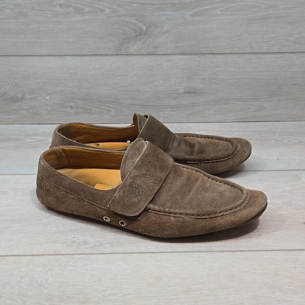 Gucci Mens 212421 Loafer Suede Flats oxford shoes sz 10D